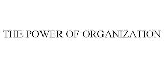 THE POWER OF ORGANIZATION trademark