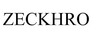 ZECKHRO trademark