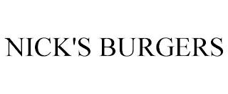 NICK'S BURGERS trademark