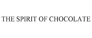 THE SPIRIT OF CHOCOLATE trademark