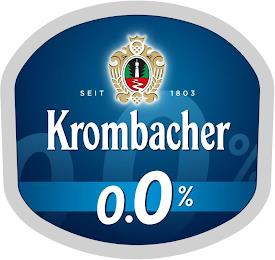 KROMBACHER 0.0% SEIT 1803 trademark