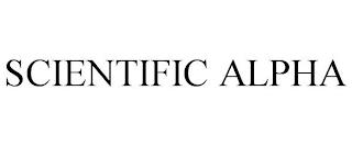 SCIENTIFIC ALPHA trademark