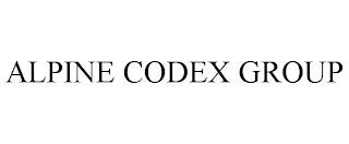 ALPINE CODEX GROUP trademark