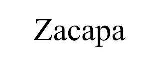 ZACAPA trademark