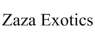 ZAZA EXOTICS trademark