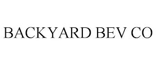 BACKYARD BEV CO trademark