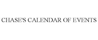 CHASE'S CALENDAR OF EVENTS trademark