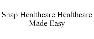 SNAP HEALTHCARE HEALTHCARE MADE EASY trademark