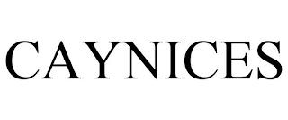 CAYNICES trademark