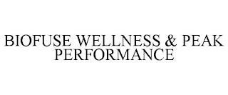 BIOFUSE WELLNESS & PEAK PERFORMANCE trademark