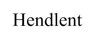 HENDLENT trademark