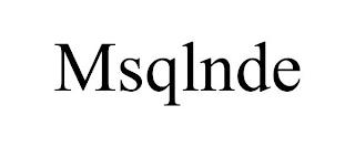 MSQLNDE trademark