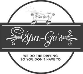 SPA-GO'S WE DO THE DRIVING SO YOU DON'T HAVE TO trademark