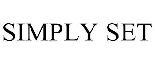 SIMPLY SET trademark