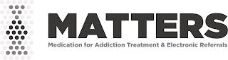 MATTERS MEDICATION FOR ADDICTION TREATMENT & ELECTRONIC REFERRALS trademark