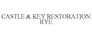 CASTLE & KEY RESTORATION RYE trademark