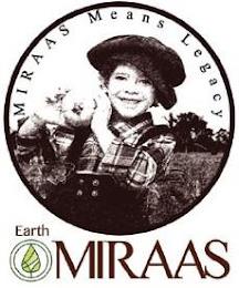 MIRAAS MEANS LEGACY EARTH MIRAAS trademark