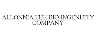 ALLONNIA THE BIO-INGENUITY COMPANY trademark