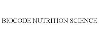 BIOCODE NUTRITION SCIENCE trademark