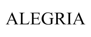 ALEGRIA trademark