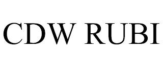 CDW RUBI trademark