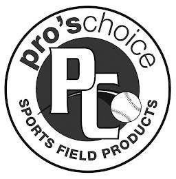 PRO'S CHOICE PC SPORTS FIELD PRODUCTS trademark