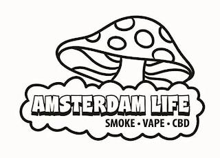 AMSTERDAM LIFE SMOKE . VAPE . CBD trademark