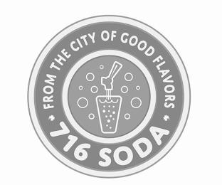 FROM THE CITY OF GOOD FLAVORS 716 SODA trademark