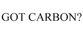 GOT CARBON? trademark