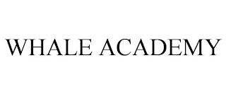 WHALE ACADEMY trademark