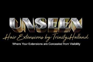 UNSEEN HAIR EXTENSIONS BY TRINITY HALLAND WHERE YOUR EXTENSIONS ARE CONCEALED FROM VISIBILITY trademark