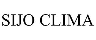 SIJO CLIMA trademark