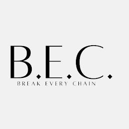 B.E.C. BREAK EVERY CHAIN trademark