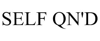 SELF QN'D trademark