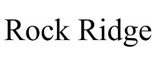 ROCK RIDGE trademark