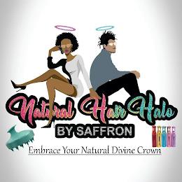 NATURAL HAIR HALO BY SAFFRON EMBRACE YOUR NATURAL DIVINE CROWN trademark