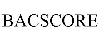 BACSCORE trademark