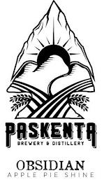 PASKENTA BREWERY & DISTILLERY OBSIDIAN APPLE PIE SHINE trademark