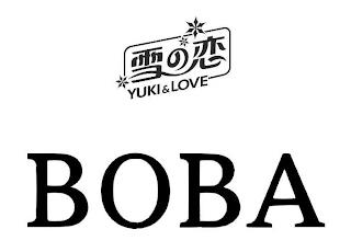 BOBA YUKI & LOVE trademark