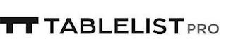 TABLELISTPRO trademark