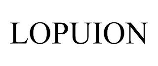 LOPUION trademark