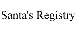 SANTA'S REGISTRY trademark