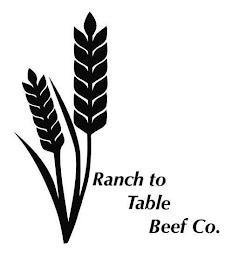 RANCH TO TABLE BEEF CO. trademark