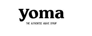 YOMA THE AUTHENTIC AGAVE SYRUP trademark