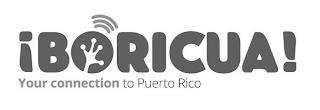 ¡BORICUA! YOUR CONNECTION TO PUERTO RICO trademark