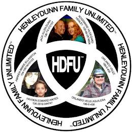 HENLEYDUNN FAMILY UNLIMITED HENLEYDUNN FAMILY UNLIMITED HENLEYDUNN FAMILY UNLIMITED JACK ALLEN DUNN 136-'74 012157 ROSEMARIE HILDEGARD HENLEY 109-68-0574804 AMANDA MARIE ELLINGTON 104-19019010153 HDFU ORLANDO VELEZ 189-6-438 HAYDEN EDWARD HAYES 136-2012-044747 ORLANDO VELIS AGUILERA 189-6-438 trademark