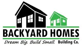 BACKYARD HOMES BUILDING CO. DREAM BIG. BUILD SMALL. trademark