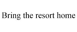 BRING THE RESORT HOME trademark