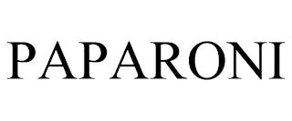 PAPARONI trademark