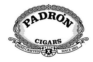 PADRON CIGARS HAND CRAFTED P P P P SINCE 1964 trademark